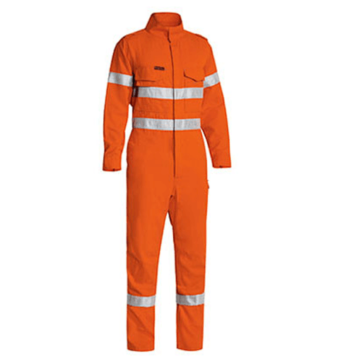 Bisley Tencate Tecasafe Taped Hi Vis FR Lightweight Engineered Coverall-(BC8185T)