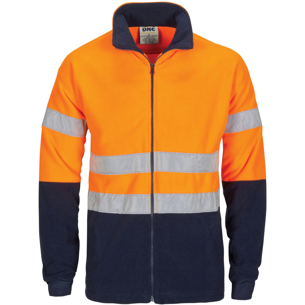 DNC Hi Vis Two Tone Full Zip Polar Fleece With Generic R