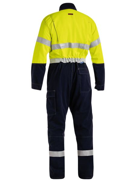 Bisley Tencate Tecasafe® Plus Taped 2 Tone Hi Vis Engineered FR Vented Coverall-(BC8086T)