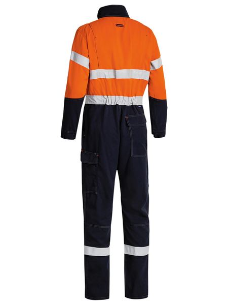 Bisley Tencate Tecasafe® Plus Taped 2 Tone Hi Vis Engineered FR Vented Coverall-(BC8086T)