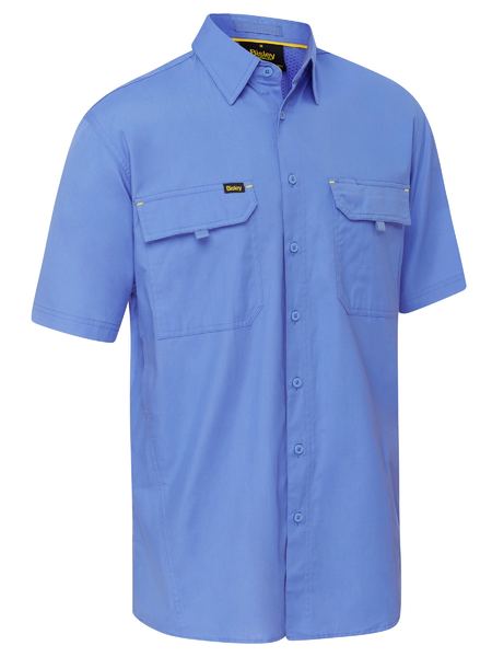 Bisley Mens X Airflow™ Ripstop Work Shirt Short Sleeve-(BS1414