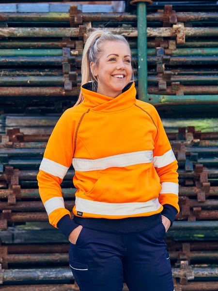 Bisley Womens Taped Hi Vis Fleece Jumper (BKL6818T) – Workwear Direct