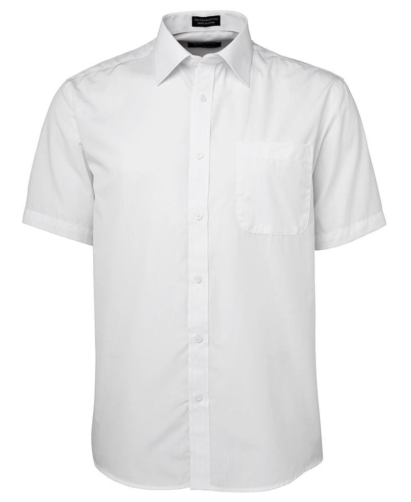 JB's Wear-JB's Poplin Gents Shirt-White S/S