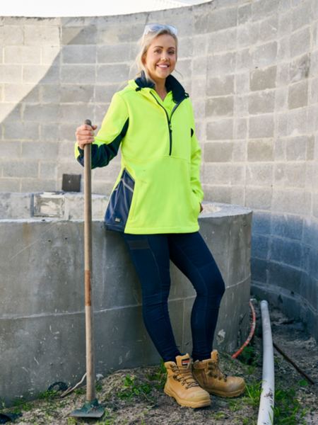 Bisley Women's Hi Vis Liquid Repellent Fleece Hoodie (BKL6571)