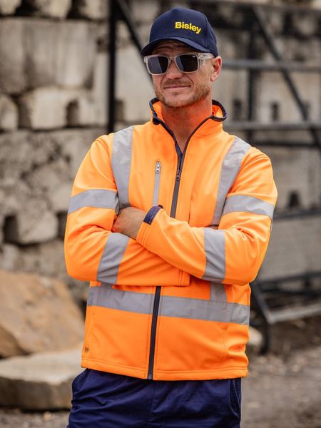 Bisley X Taped Hi Vis Soft Shell Jacket (BJ6059XT)