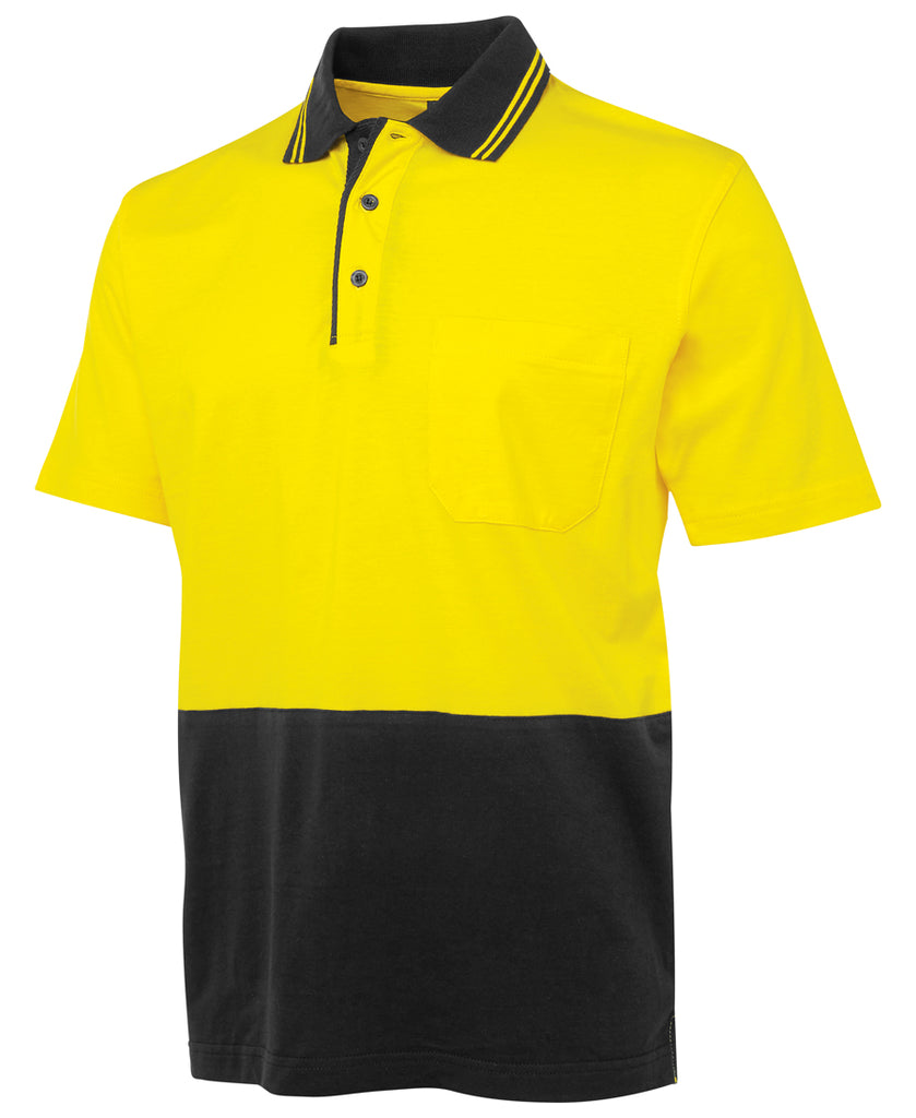 Jb's Hi Vis Short Sleeve Cotton Polo - Adults (6CPHV)