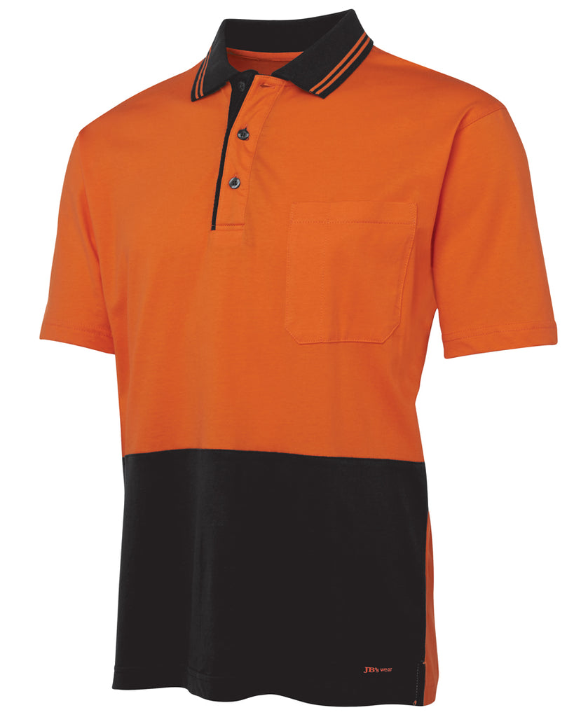 Jb's Hi Vis Short Sleeve Cotton Polo - Adults (6CPHV)