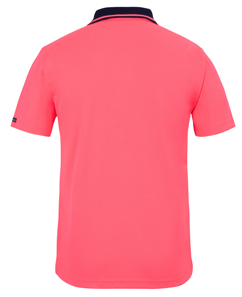 JBs Wear Adults Hi Vis  Non Cuff Traditional Polo 2nd color (6HVNC)