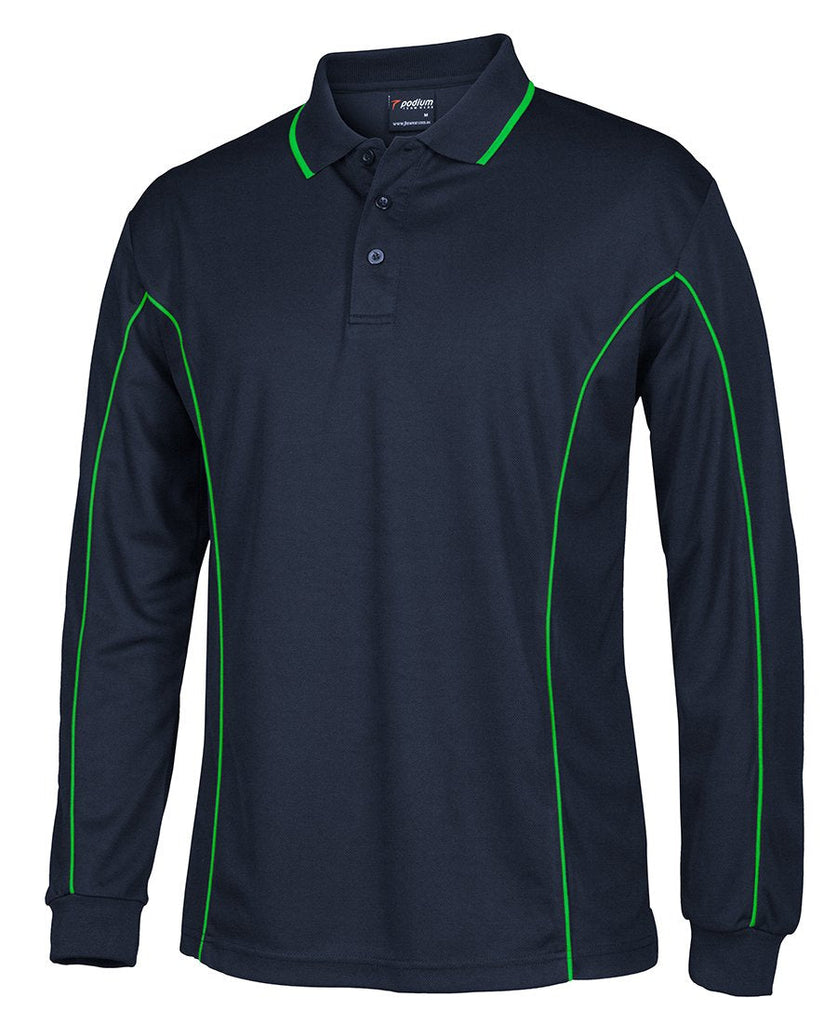 Jb's Podium Long Sleeve Piping Polo (7PIPL)