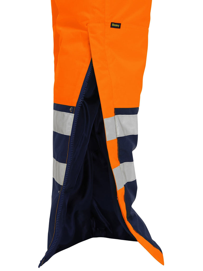 Bisley Taped Hi Vis Freezer Bib & Brace Coverall (BAB6452T)