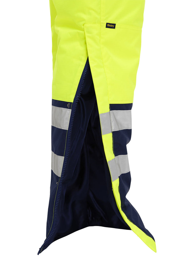 Bisley Taped Hi Vis Freezer Bib & Brace Coverall (BAB6452T)