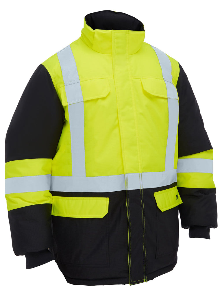 Bisley H Taped Hi Vis Freezer Hooded Jacket (BJ6454HT)