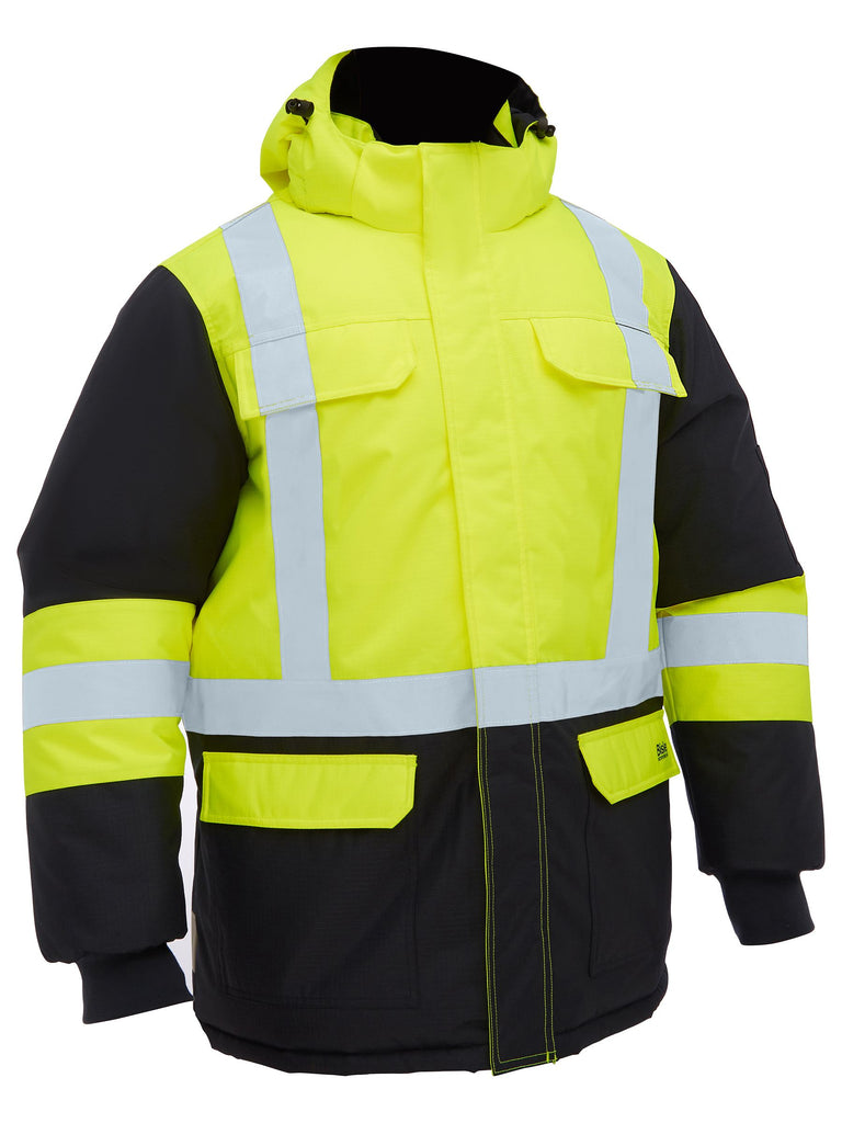Bisley H Taped Hi Vis Freezer Hooded Jacket (BJ6454HT)