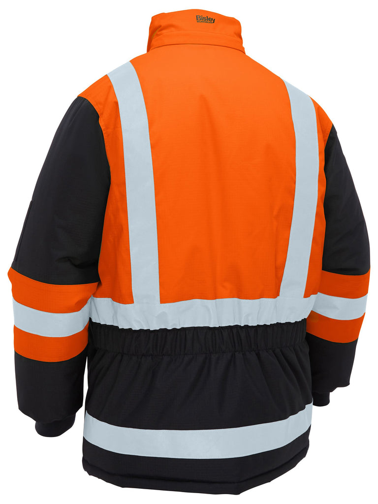 Bisley H Taped Hi Vis Freezer Hooded Jacket (BJ6454HT)