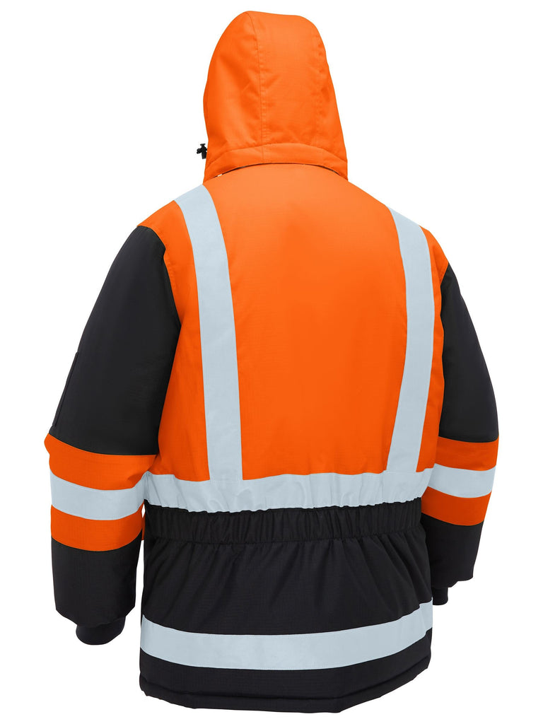 Bisley H Taped Hi Vis Freezer Hooded Jacket (BJ6454HT)