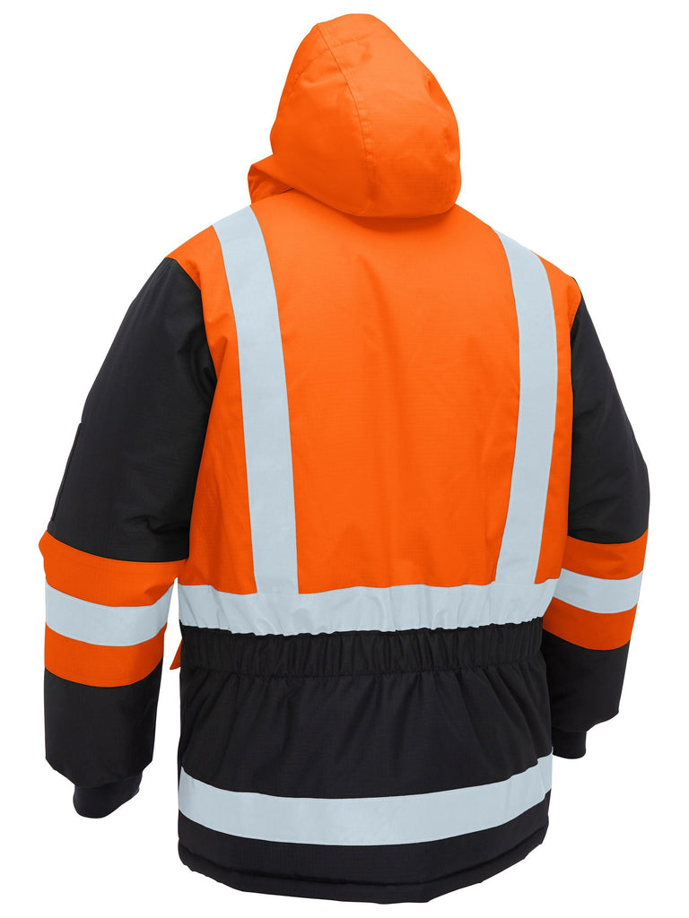 Bisley H Taped Hi Vis Freezer Hooded Jacket (BJ6454HT)