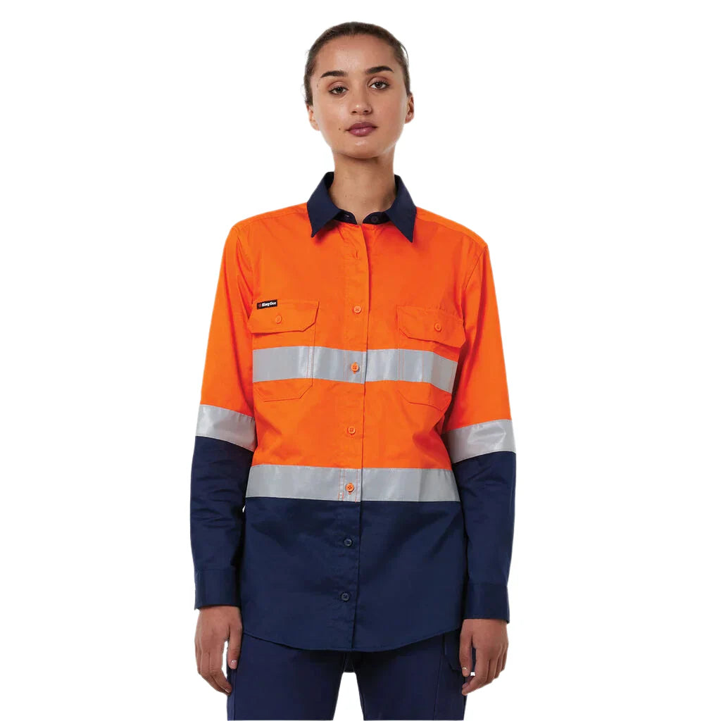 King Gee Originals Women's Vented Drill Shirt Taped (K44221)