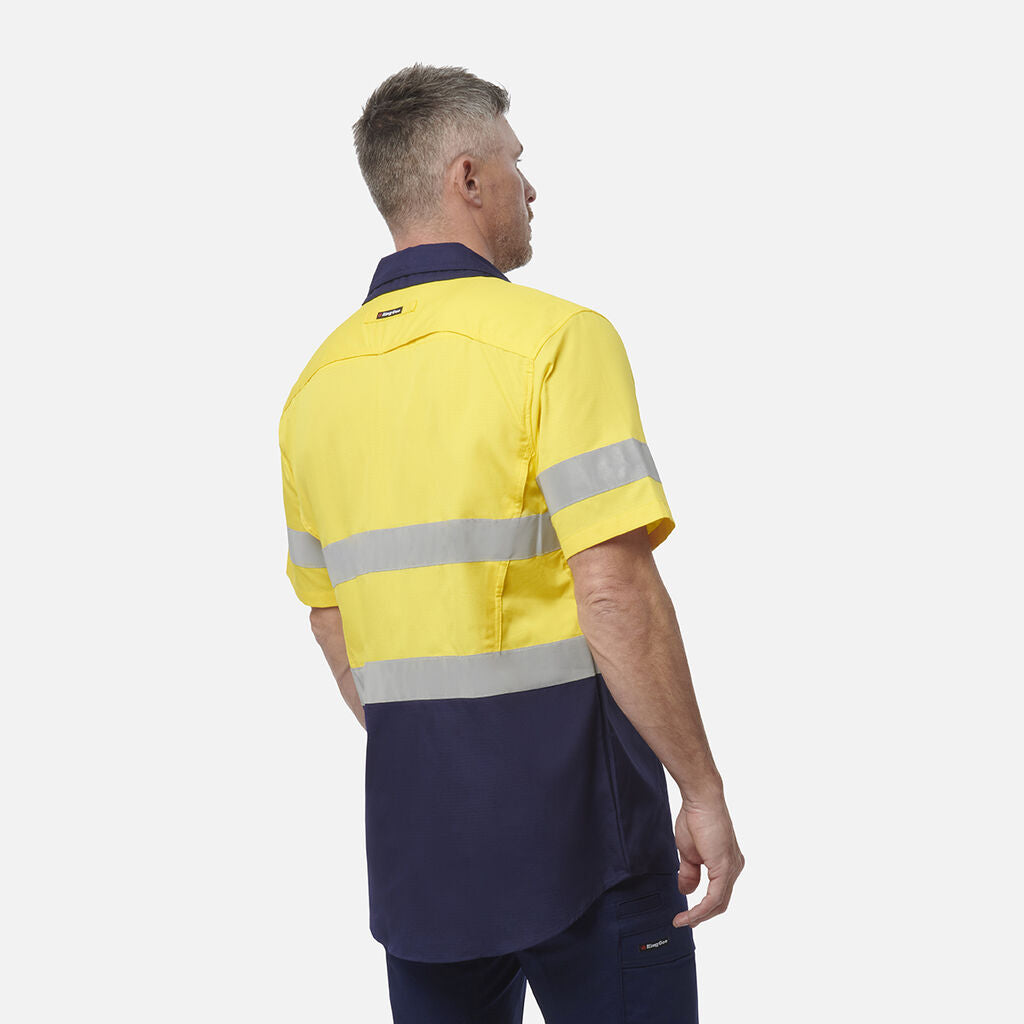 King Gee Workcool 2 Hi-Vis Reflective Short Sleeve Work Shirt
