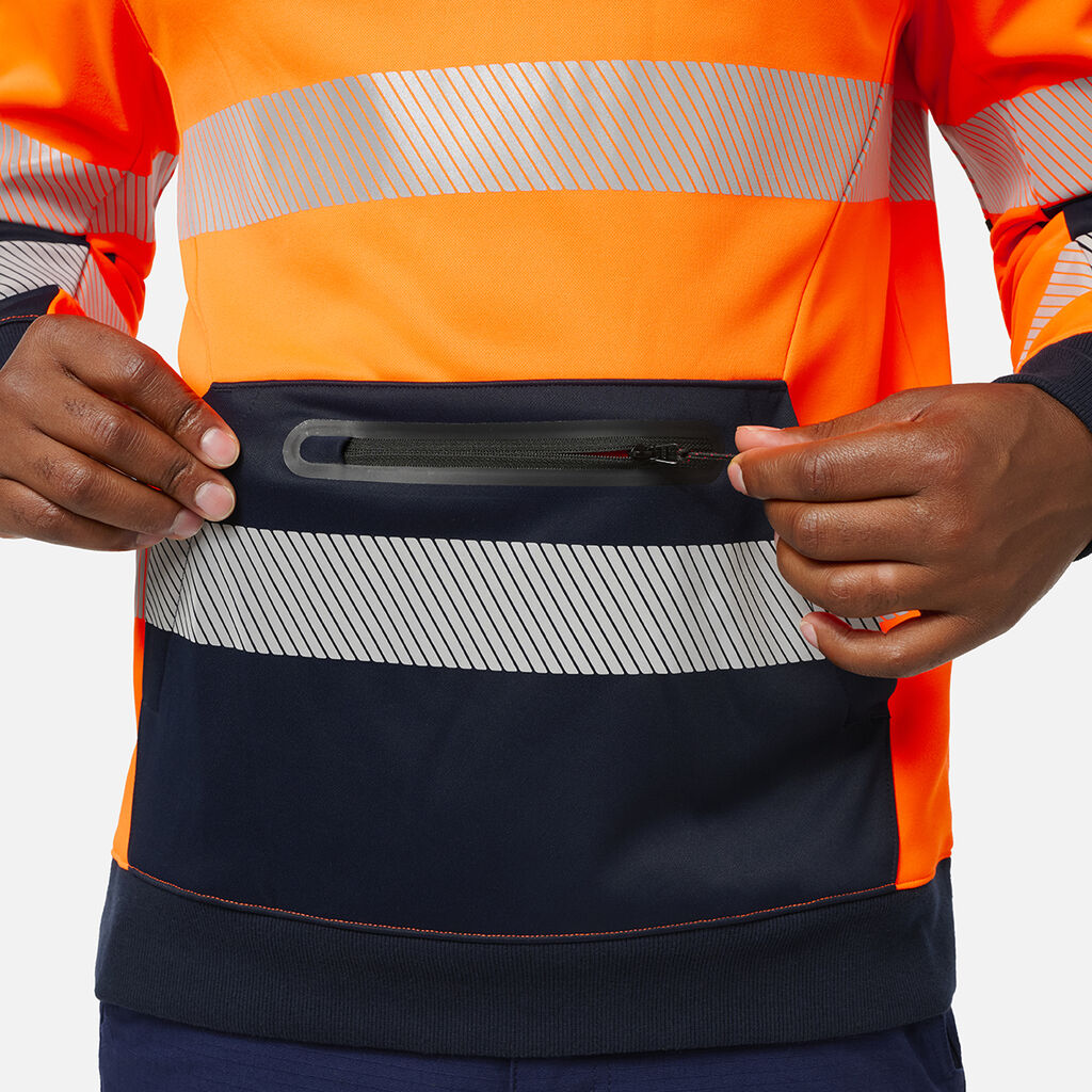 King Gee Originals Hi Vis Reflective Water Repellant Hoodie (K55013)