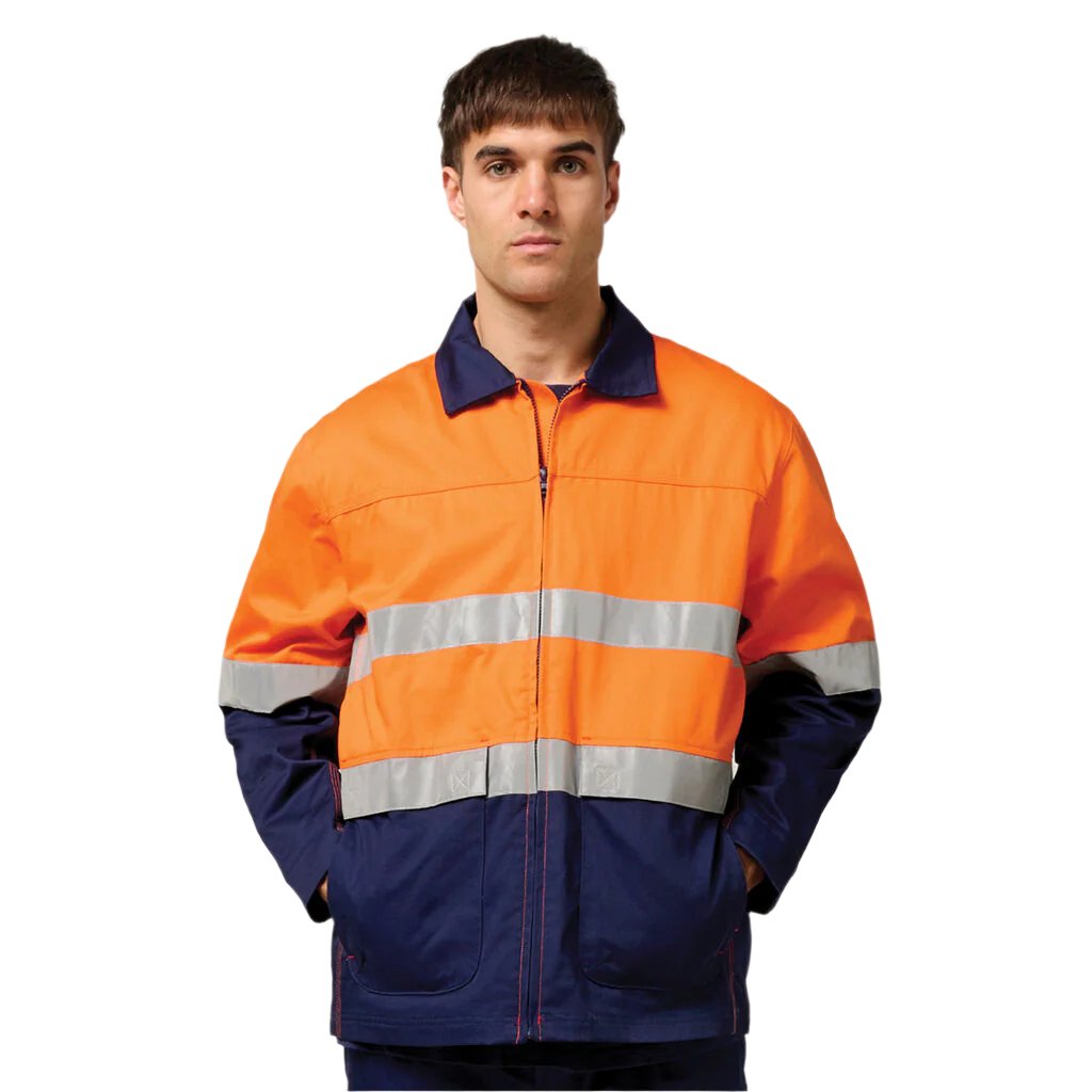 Hard Yakka Core Hi-vis 2 Tone Cotton Drill Taped Jacket
