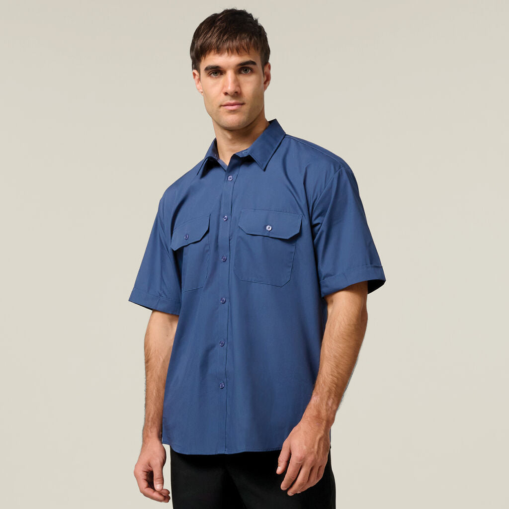 Hard Yakka Short Sleeve Permanent Press Shirt (Y07591) – Workwear Direct