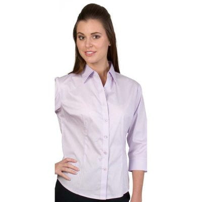 DNC Ladies Premier Stretch Poplin 3/4 Sleeve Business Shirts (4232)