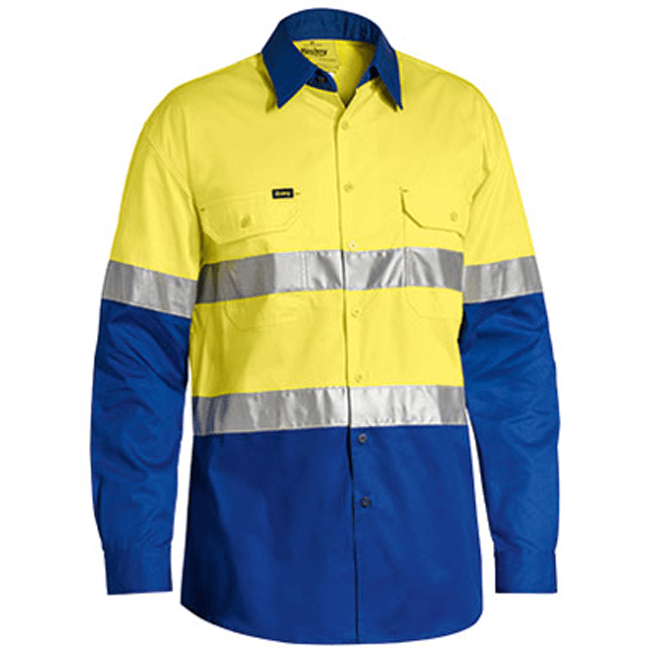 Bisley Men's 3M Taped Cool Hi Vis Light Weight Shirt-(BS6696T)