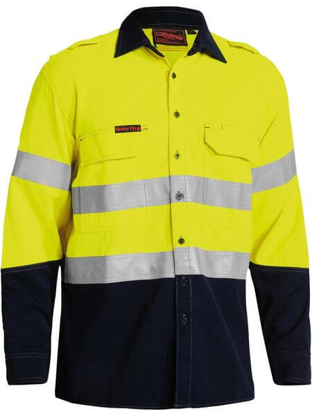 Bisley  Tencate Tecasafe® Plus 700 Taped Hi Vis Fr Vented Shirt-(BS8082T)