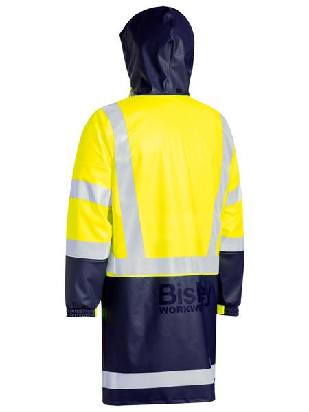 Bisley Taped Two Tone Hi-Vis Stretch PU Rain Coat(BJ6935HT)