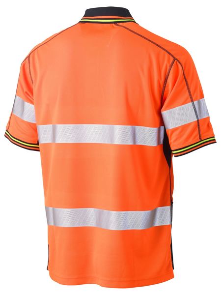 Bisley Taped Hi Vis Polyester Mesh Polo  (BK1219T)