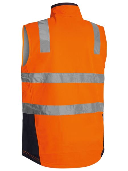 Bisley Taped Hi Vis Soft Shell Vest BV0348T Workwear Direct