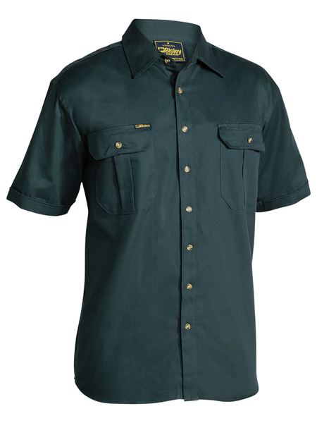 Bisley Original Cotton Drill Shirt - Short Sleeve-(BS1433)