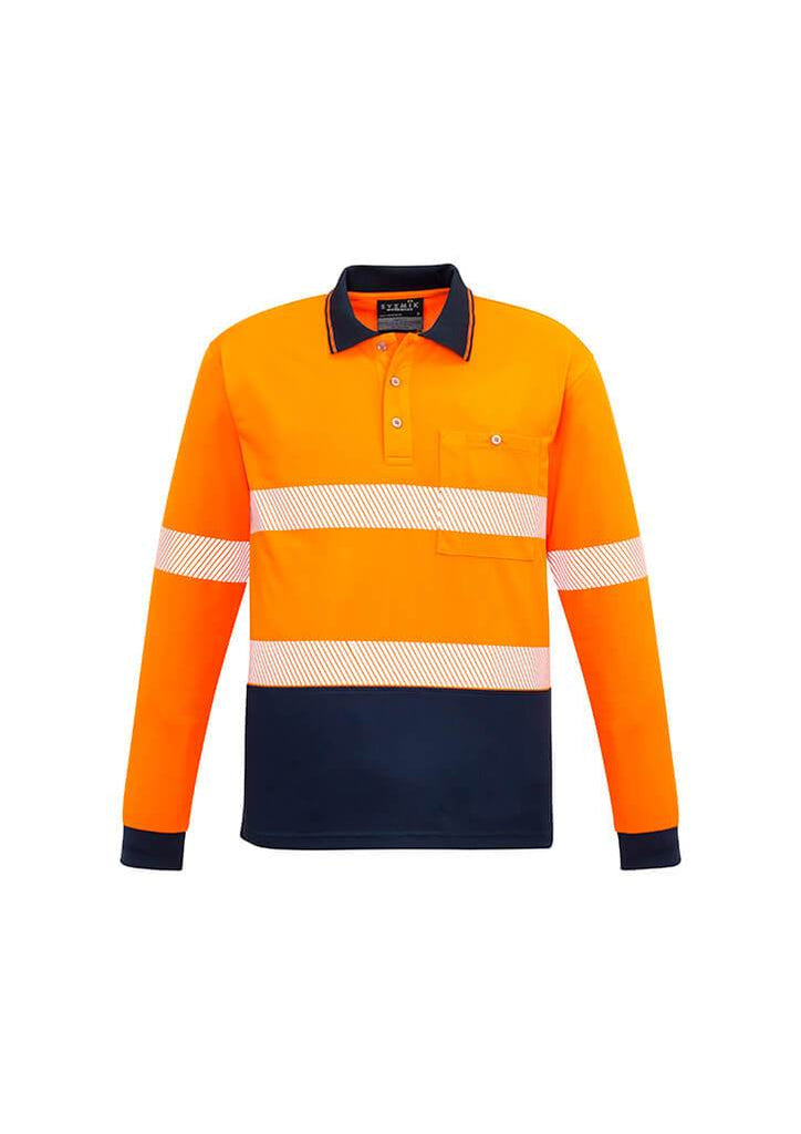 Syzmik Unisex Hi Vis Segmented L/S Polo - Hoop Taped   (ZH530)