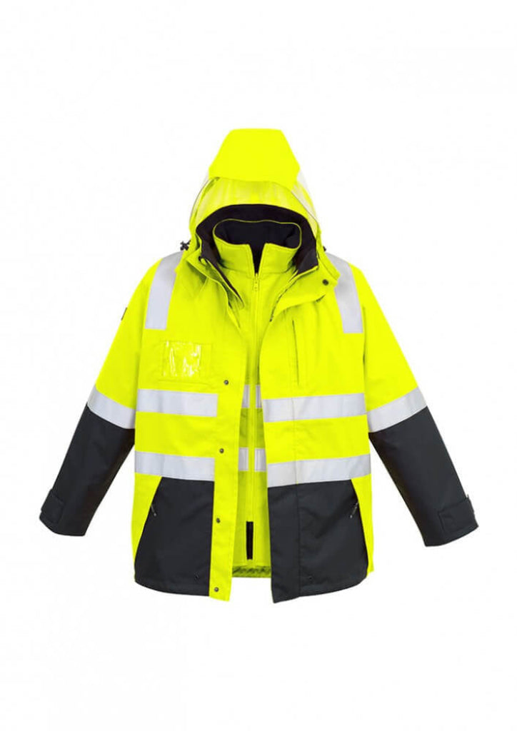 Syzmik  Mens Hi Vis 4 In 1 Waterproof Jacket (ZJ532)