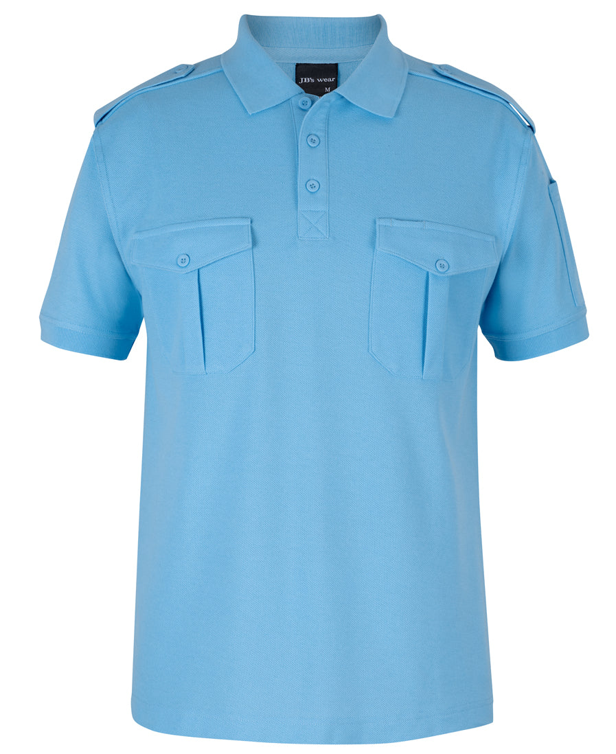 JB S S S 250 Epaulette Polo 210ES Workwear Direct