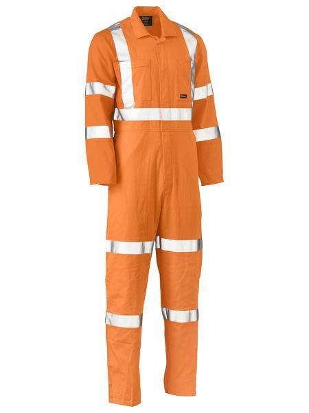 Bisley X Taped Hi Vis Lightweight Drill Rail Coverall (BC6316XT)