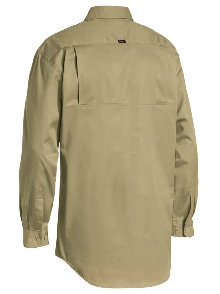 Bisley Closed Front Cool Lightweight Drill Shirt - Long Sleeve-(BSC6820)