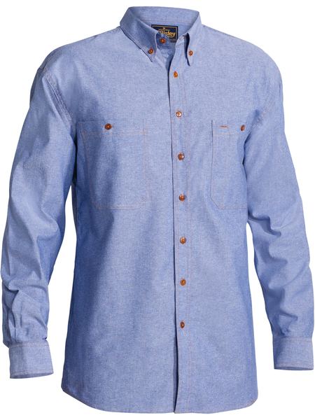 Bisley Chambray Shirt - Long Sleeve-(B76407)