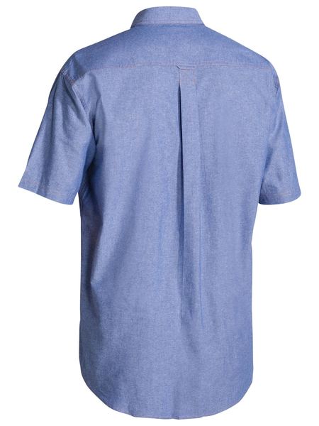 Bisley Chambray Shirt - Short Sleeve-(B71407)