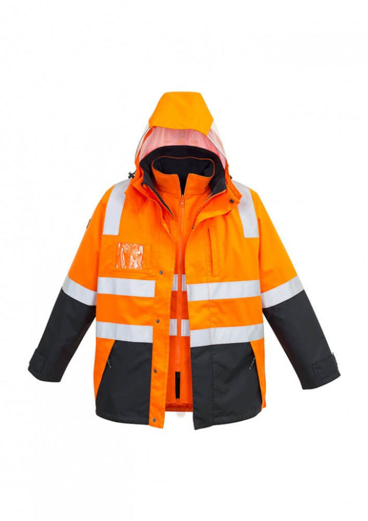 Syzmik  Mens Hi Vis 4 In 1 Waterproof Jacket (ZJ532)