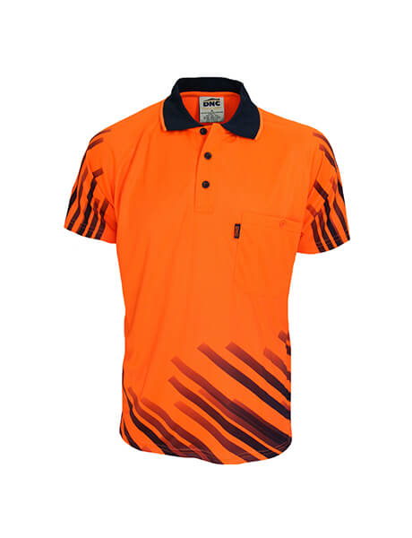 DNC Hivis Sublimated Full Stripe Polo (3566)