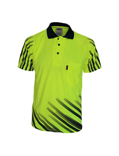 DNC Hivis Sublimated Full Stripe Polo (3566)