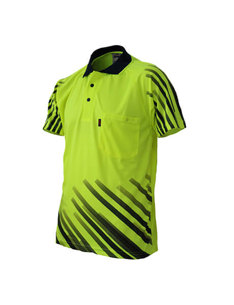 DNC Hivis Sublimated Full Stripe Polo (3566)