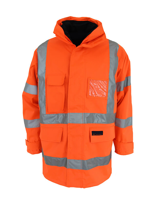 Dnc HiVis "6 in 1" Breathable rain jacket Biomotion (3572)