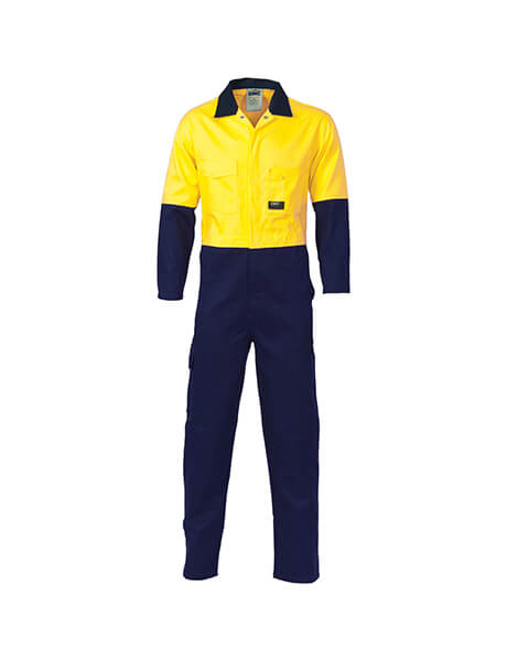 DNC HiVis Two Tone Cotton Coverall (3851)