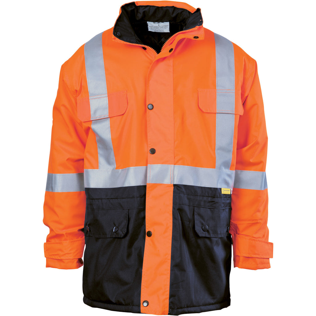 DNC HiVis Two Tone Quilted Jacket with 3M R/Tape (3863)