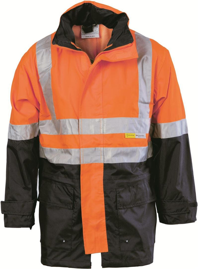 DNC HiVis Two Tone Breathable Jacket with 3M R/Tape (3867)