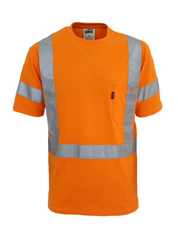 DNC Hi Vis Cotton Taped Tee Short Sleeve (3917)