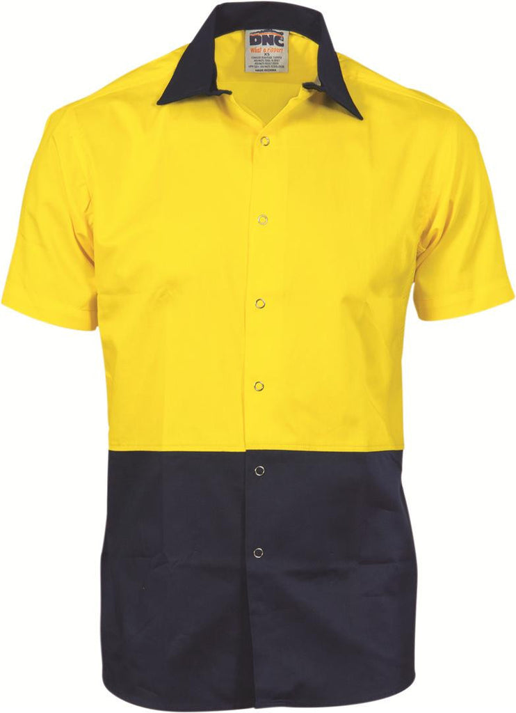 DNC Hivis Cool Breeze Food Industry Cotton Shirt - Short Sleeve (3941)