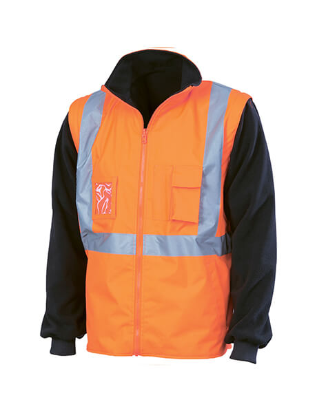 DNC HiVis Cross Back D/N “6 in 1” jacket (Outer Jacket And Inner Vest Can Be Sold Separately)  (3997)